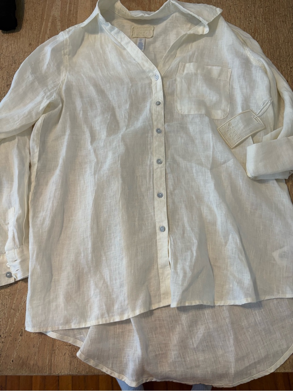BNWT Sigrid Olsen linen top xs